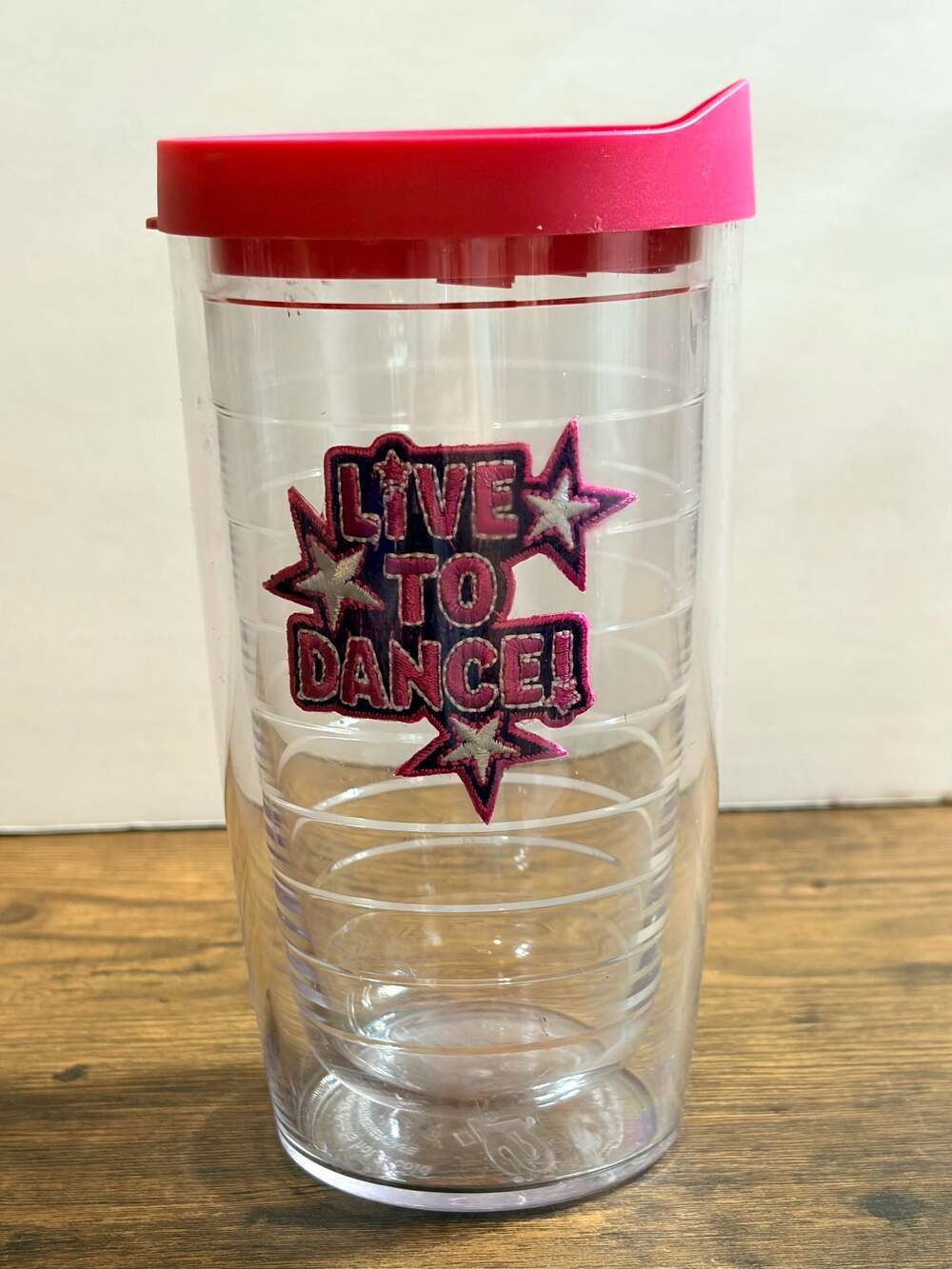 Tervis Live to Dance Insulated Tumbler 16oz with Pink Lid